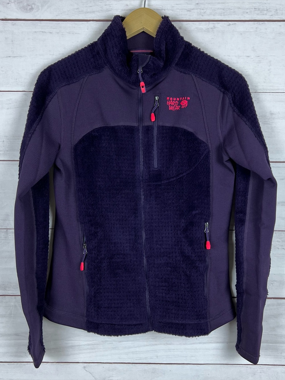Mountain Hardwear Monkey Fleece Jacket Womens Small Polartec Purple
